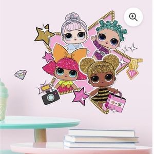 Girls wall sticker decals brand new in package.